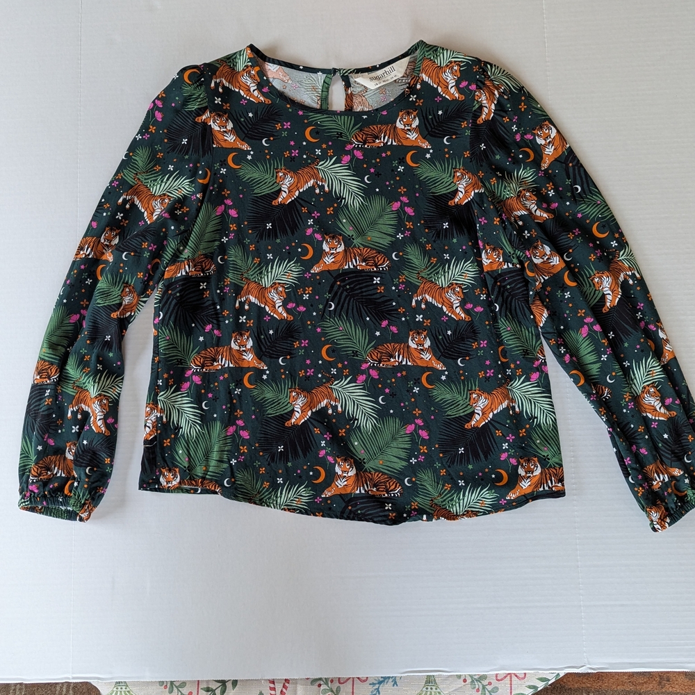 Sugarhill Womans Jungle Safari Long Sleeve Top